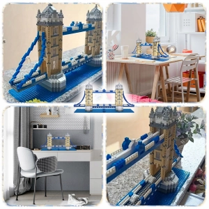 MOST LONDYŃSKI KLOCKI KONSTRUKCYJNE LONDON BRIDGE ZESTAW 1310 ELEMENTÓW XL