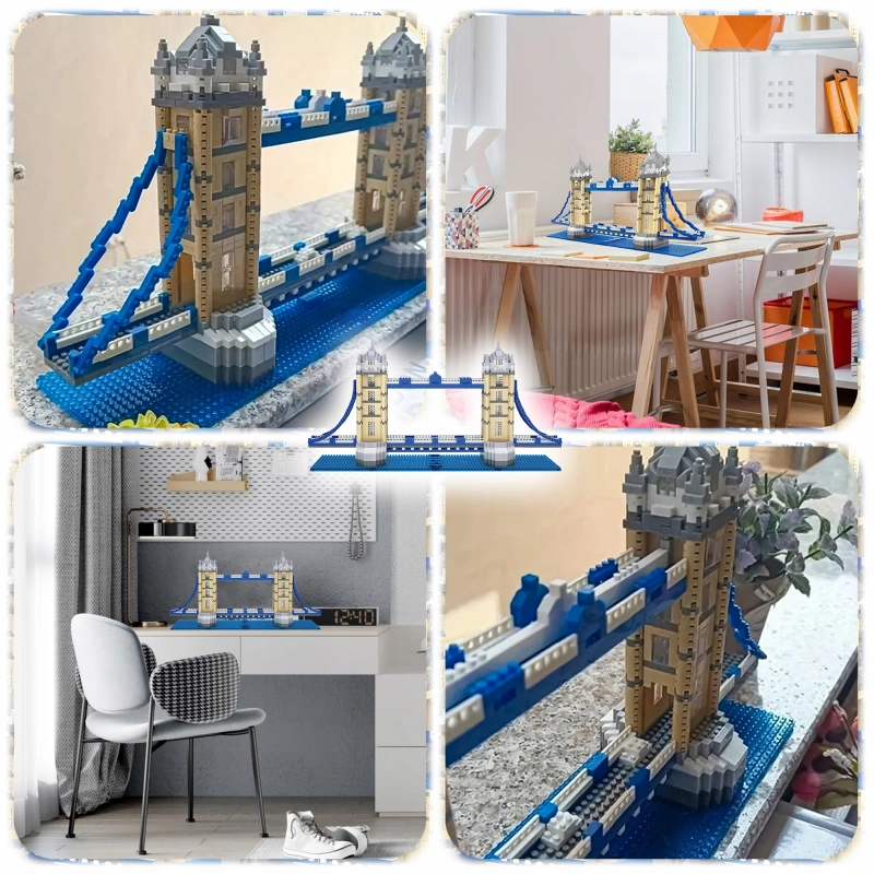 MOST LONDYŃSKI KLOCKI KONSTRUKCYJNE LONDON BRIDGE ZESTAW 1310 ELEMENTÓW XL