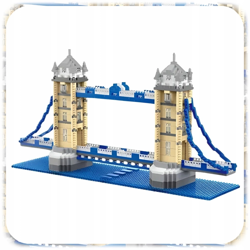 MOST LONDYŃSKI KLOCKI KONSTRUKCYJNE LONDON BRIDGE ZESTAW 1310 ELEMENTÓW XL