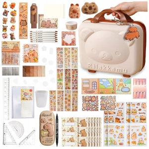 ZESTAW KREATYWNY DLA DZIECI KAPIBARA W WALIZCE 149EL+ WALIZKA AKCESORIA DIY