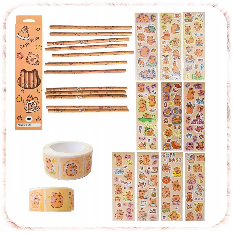 ZESTAW KREATYWNY DLA DZIECI KAPIBARA W WALIZCE 149EL+ WALIZKA AKCESORIA DIY