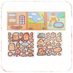 ZESTAW KREATYWNY DLA DZIECI KAPIBARA W WALIZCE 149EL+ WALIZKA AKCESORIA DIY