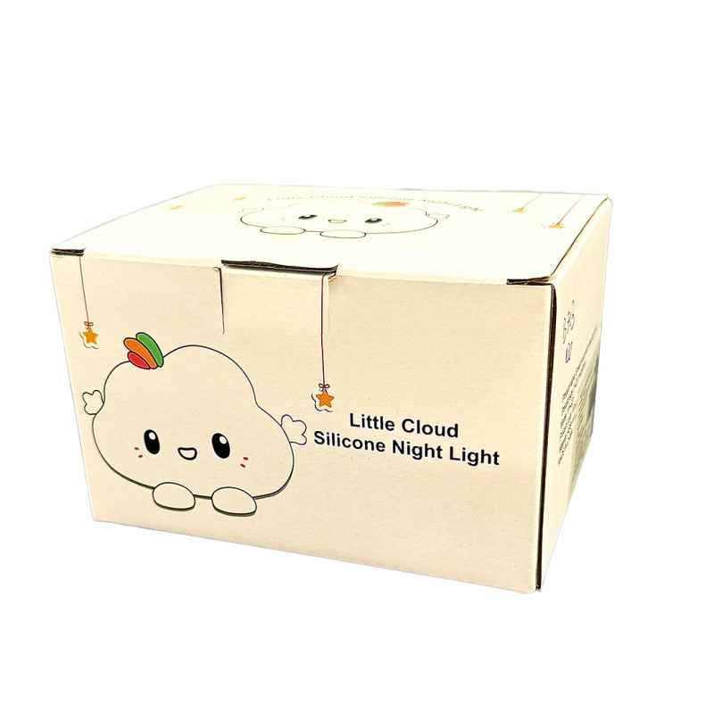 LAMPKA NOCNA SILIKONOWA MIĘKKA CHMURKA DLA DZIECI LED KOLOROWA + KABEL USB