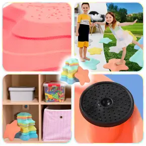 KAMIENIE BALANSUJĄCE DO TRENINGU RÓWNOWAGI ŚCIEŻKA SENSORYCZNA GWIAZDY