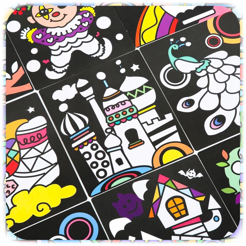 ZESTAW DO MALOWANIA PIASKIEM KREATYWNY DLA DZIECKA 30 KOLORÓW 74 OBRAZKI