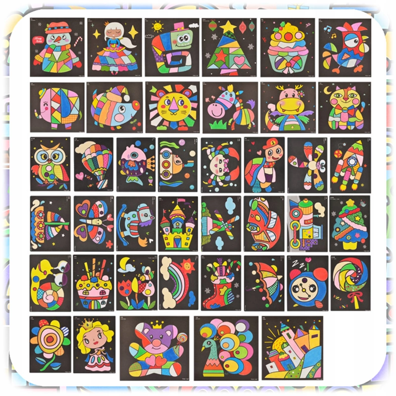 ZESTAW DO MALOWANIA PIASKIEM KREATYWNY DLA DZIECKA 30 KOLORÓW 74 OBRAZKI