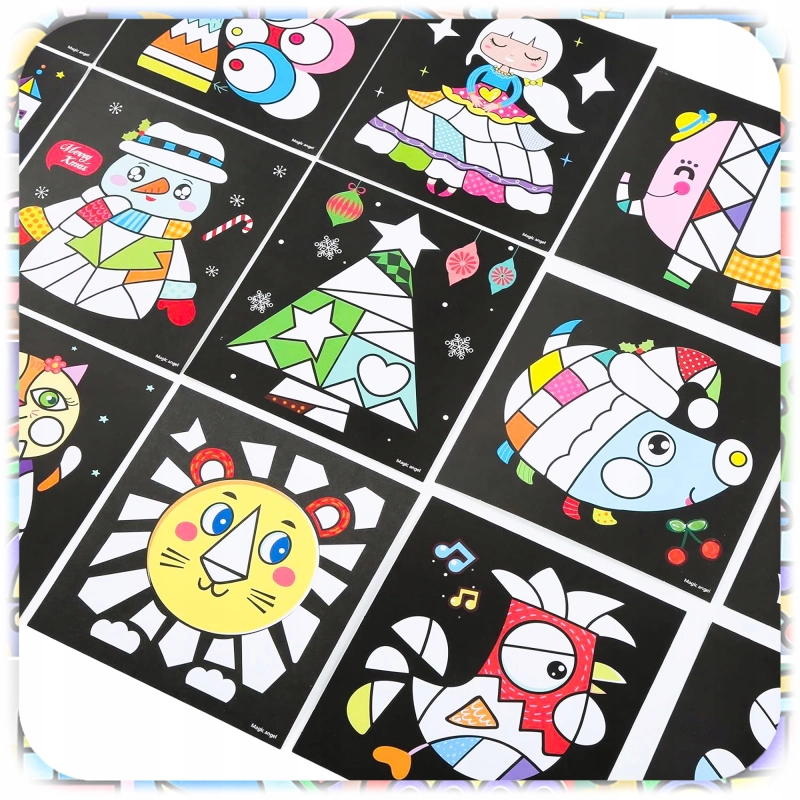 ZESTAW DO MALOWANIA PIASKIEM KREATYWNY DLA DZIECKA 30 KOLORÓW 74 OBRAZKI