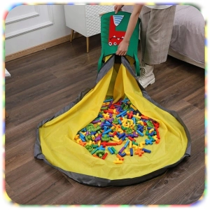 KOSZ WOREK MATA POJEMNIK ZAMYKANY NA ZABAWKI DUŻY POJEMNY 2w1 XXL 150 CM