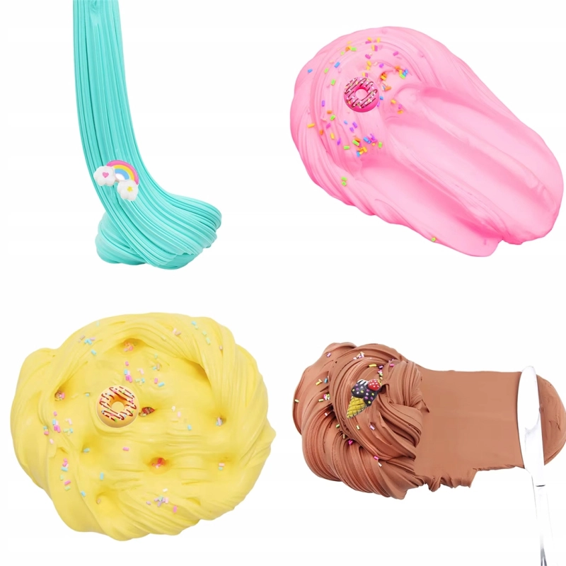 PACHNĄCE BABECZKI LODY ZESTAW DO ROBIENIA GLUTÓW SLIME GLUTY 10SZT KOLORÓW