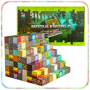 KLOCKI MAGNETYCZNE KONSTRUKCYJNE MIX KLOCKÓW LOSOWE 100 EL + 7 LUDZIKI