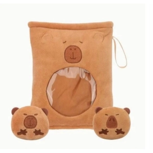 PODUSZKA KAPIBARA PUDDING 2 PLUSZOWE MASKOTKI ZABAWKA DO RZUCANIA MASKOTKA