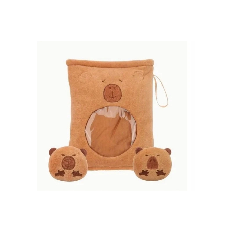 PODUSZKA KAPIBARA PUDDING 2 PLUSZOWE MASKOTKI ZABAWKA DO RZUCANIA MASKOTKA