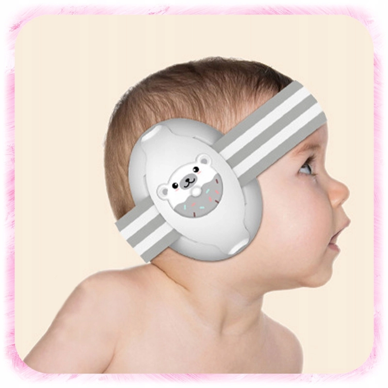 SŁUCHAWKI WYGŁUSZAJĄCE OCHRONNE DLA DZIECI NIEMOWLĄT NAUSZNIKI RÓŻOWE