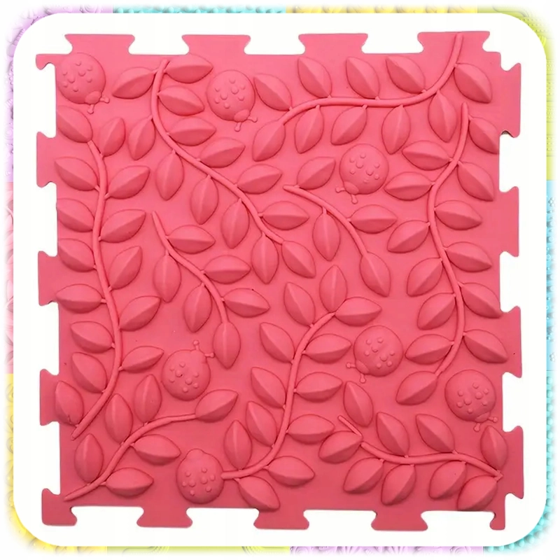 MATA ORTOPEDYCZNA Sensoryczna Puzzle 8 EL do Masażu Stóp Płaskostopie mix