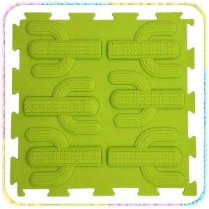 MATA ORTOPEDYCZNA Sensoryczna Puzzle 8 EL do Masażu Stóp Płaskostopie mix