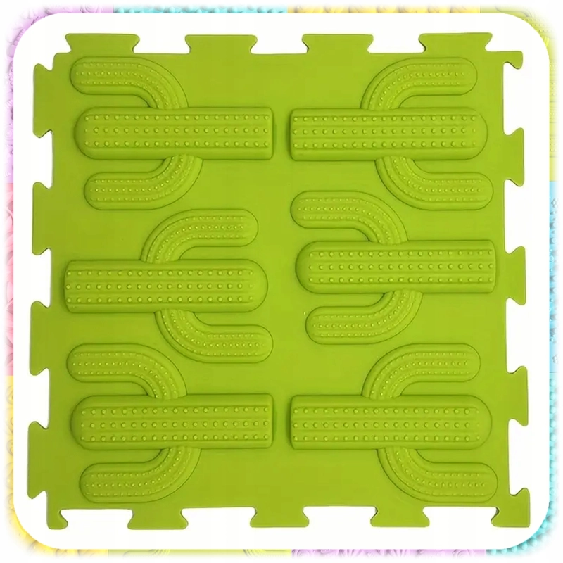 MATA ORTOPEDYCZNA Sensoryczna Puzzle 8 EL do Masażu Stóp Płaskostopie mix
