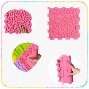 MATA ORTOPEDYCZNA Sensoryczna Puzzle 8 EL do Masażu Stóp Płaskostopie mix