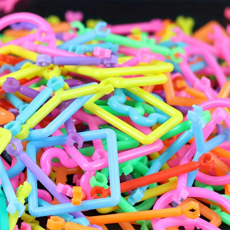 KLOCKI KONSTRUKCYJNE RURKI ZESTAW XXL 1200 EL DLA DZIECI KREATYWNE PATYCZKI