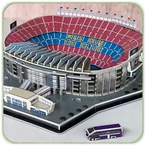 PUZZLE 3D MODEL DIY FC BARCELONA STADION PIŁKARSKI CAMP NOU 69 ELEMENTÓW