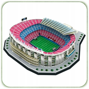 PUZZLE 3D MODEL DIY FC BARCELONA STADION PIŁKARSKI CAMP NOU 69 ELEMENTÓW