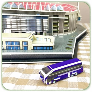 PUZZLE 3D MODEL DIY FC BARCELONA STADION PIŁKARSKI CAMP NOU 69 ELEMENTÓW