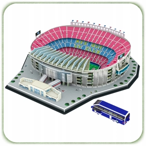 PUZZLE 3D MODEL DIY FC BARCELONA STADION PIŁKARSKI CAMP NOU 69 ELEMENTÓW