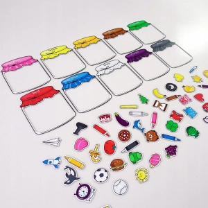 MAGNESY NA TABLICE MAGNETYCZNĄ LODÓWKĘ ZESTAW EDUKACYJNY DLA DZIECI 10 SZT