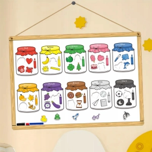 MAGNESY NA TABLICE MAGNETYCZNĄ LODÓWKĘ ZESTAW EDUKACYJNY DLA DZIECI 10 SZT