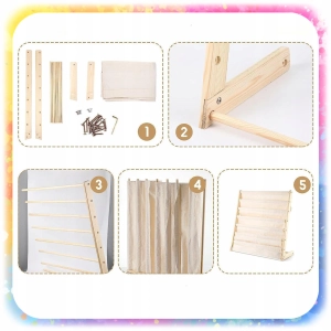 REGAŁ SZAFKA NA KSIĄŻKI DLA DZIECI STOJAK 79 CM ORGANIZER 6 PÓŁEK LOFT 2 KG