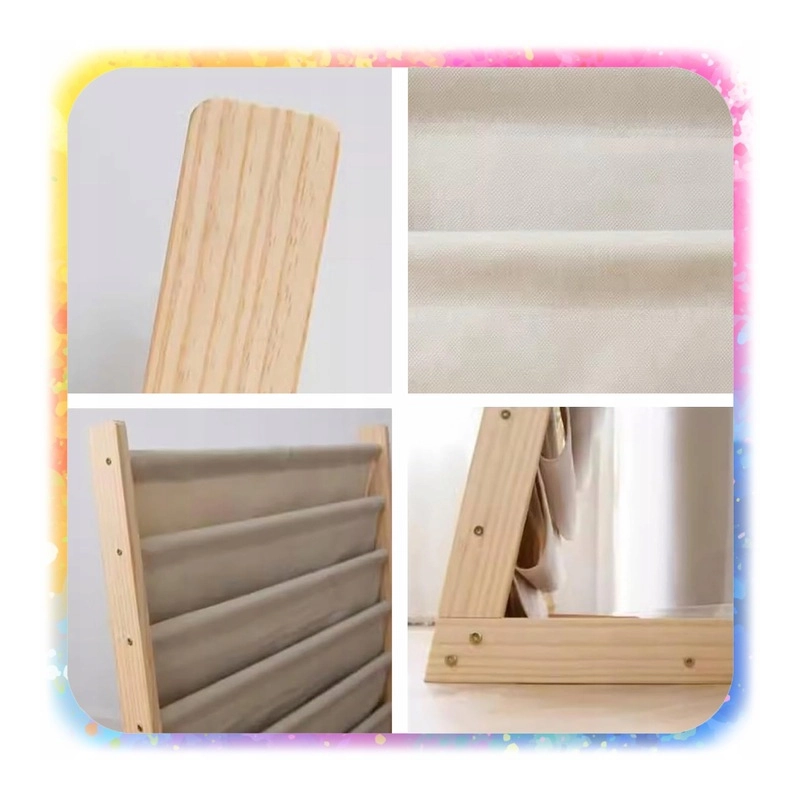 REGAŁ SZAFKA NA KSIĄŻKI DLA DZIECI STOJAK 79 CM ORGANIZER 6 PÓŁEK LOFT 2 KG