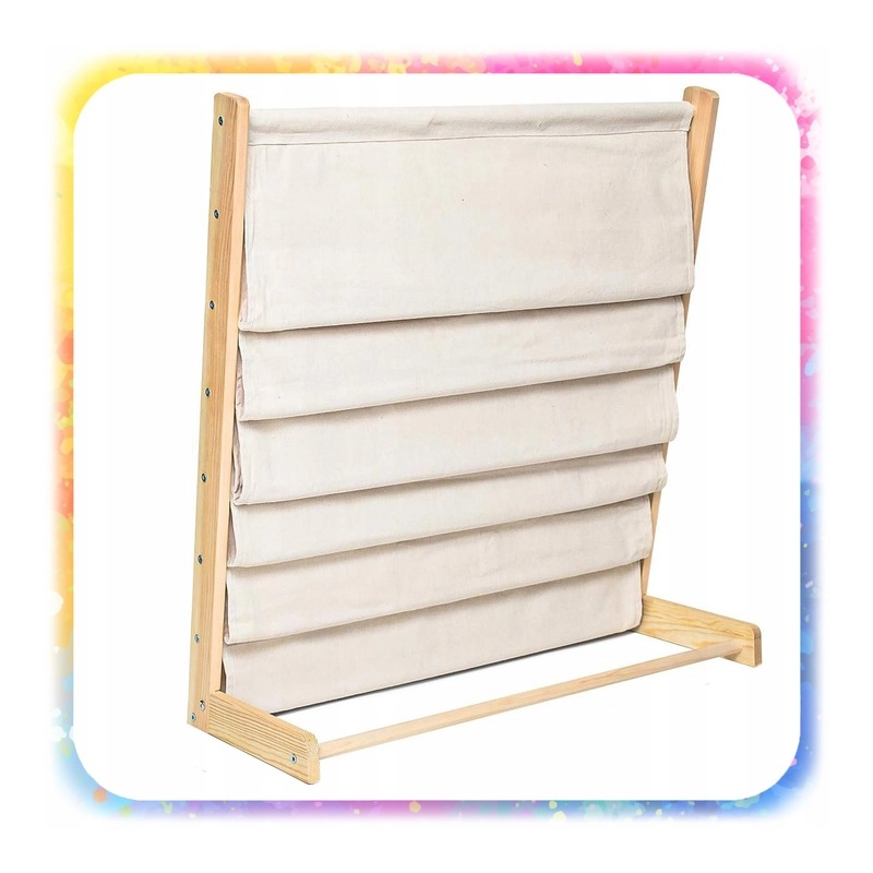 REGAŁ SZAFKA NA KSIĄŻKI DLA DZIECI STOJAK 79 CM ORGANIZER 6 PÓŁEK LOFT 2 KG