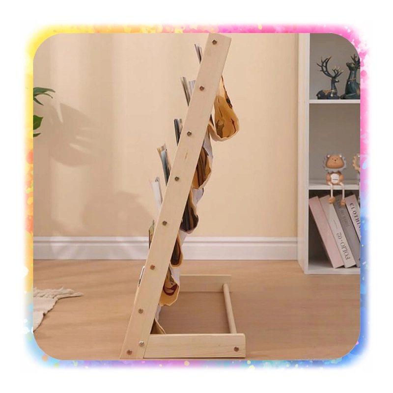 REGAŁ SZAFKA NA KSIĄŻKI DLA DZIECI STOJAK 79 CM ORGANIZER 6 PÓŁEK LOFT 2 KG