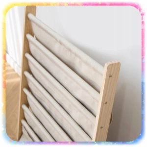 REGAŁ SZAFKA NA KSIĄŻKI DLA DZIECI STOJAK 79 CM ORGANIZER 6 PÓŁEK LOFT 2 KG