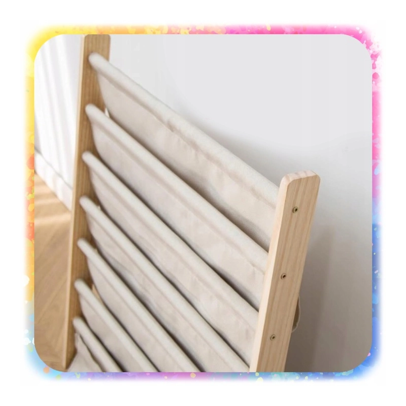 REGAŁ SZAFKA NA KSIĄŻKI DLA DZIECI STOJAK 79 CM ORGANIZER 6 PÓŁEK LOFT 2 KG