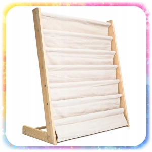 REGAŁ SZAFKA NA KSIĄŻKI DLA DZIECI STOJAK 79 CM ORGANIZER 6 PÓŁEK LOFT 2 KG