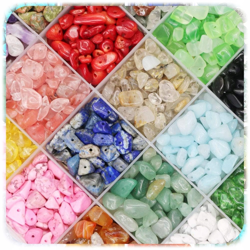 Zestaw Do Robienia Biżuterii Bransoletek Bizuteria Z Kamieni 1203 El + ETUI