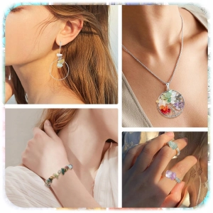 Zestaw Do Robienia Biżuterii Bransoletek Bizuteria Z Kamieni 1203 El + ETUI