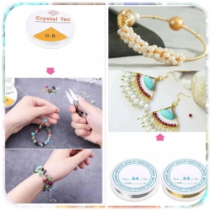 Zestaw Do Robienia Biżuterii Bransoletek Bizuteria Z Kamieni 1203 El + ETUI