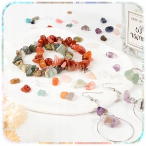 Zestaw Do Robienia Biżuterii Bransoletek Bizuteria Z Kamieni 1203 El + ETUI