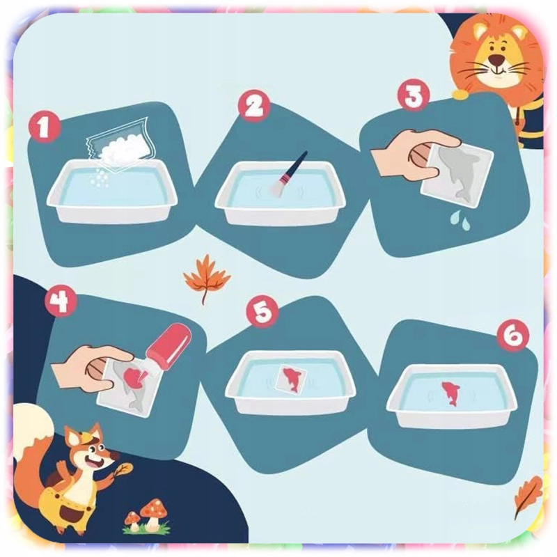 MASA PLASTYCZNA DLA DZIECI ZESTAW KREATYWNY XL 12 ŻELI WODNYCH DIY AQUA GEL