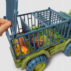 DINOZAUR ZESTAW AUTO TRANSPORTER FIGURKA T-REX DINO PARK ZABAWKA DLA DZIECI