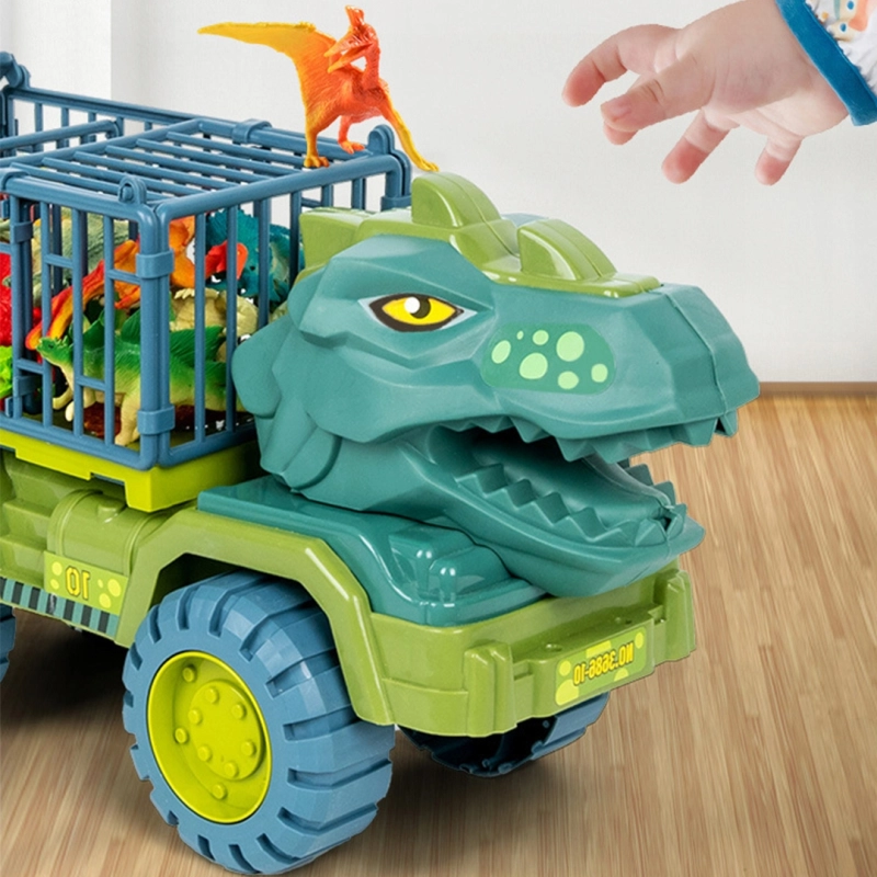 DINOZAUR ZESTAW AUTO TRANSPORTER FIGURKA T-REX DINO PARK ZABAWKA DLA DZIECI