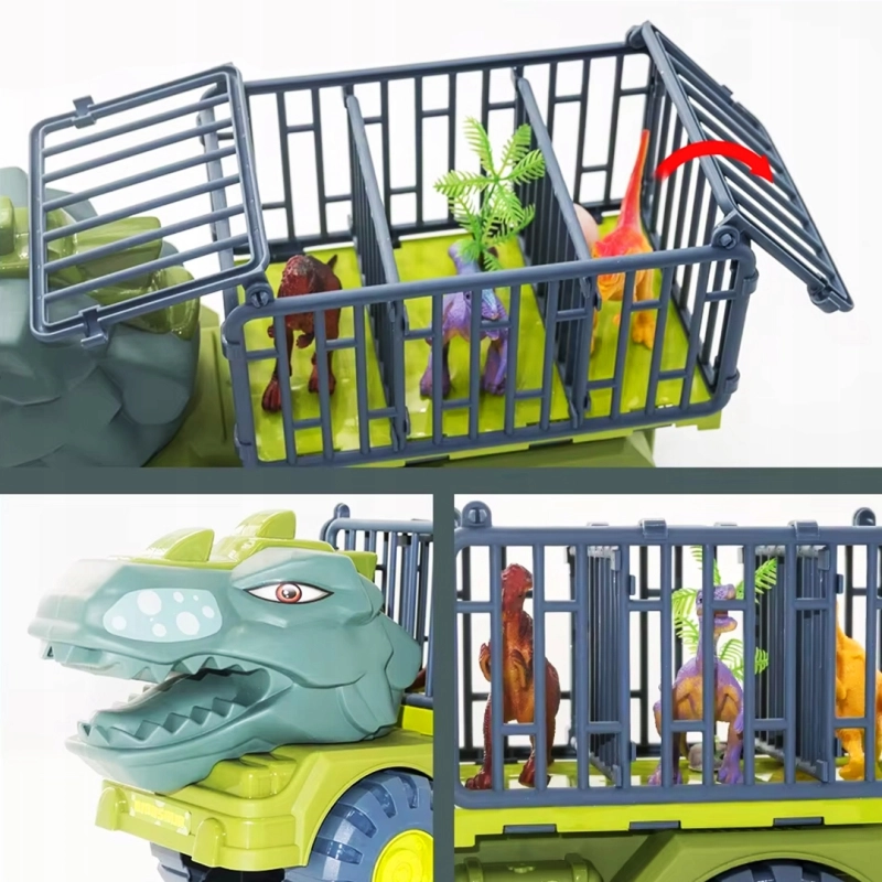 DINOZAUR ZESTAW AUTO TRANSPORTER FIGURKA T-REX DINO PARK ZABAWKA DLA DZIECI