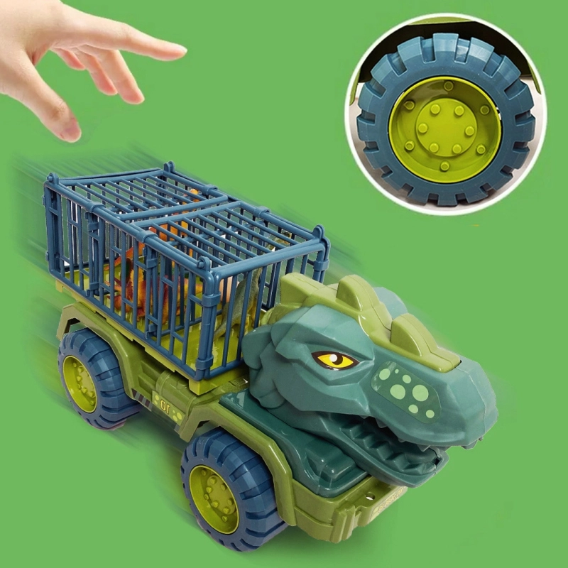 DINOZAUR ZESTAW AUTO TRANSPORTER FIGURKA T-REX DINO PARK ZABAWKA DLA DZIECI