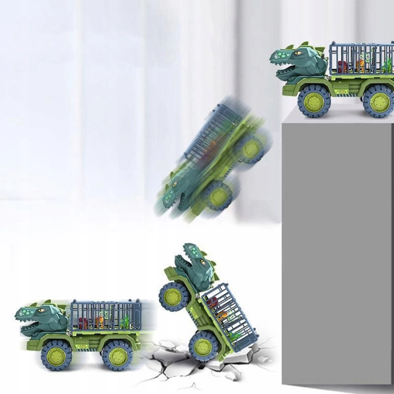 DINOZAUR ZESTAW AUTO TRANSPORTER FIGURKA T-REX DINO PARK ZABAWKA DLA DZIECI