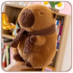 KAPIBARA MASKOTKA PLUSZAK 35 CM ZESTAW DUŻA CAPYBARA + KOCYK PREZENT DZIECI