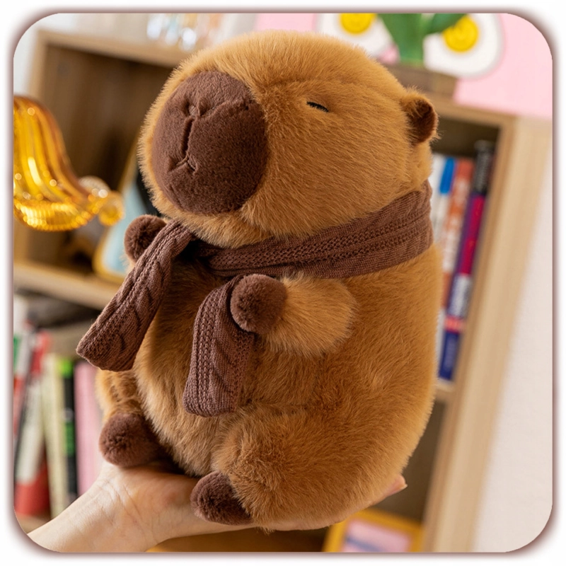 KAPIBARA MASKOTKA PLUSZAK 35 CM ZESTAW DUŻA CAPYBARA + KOCYK PREZENT DZIECI