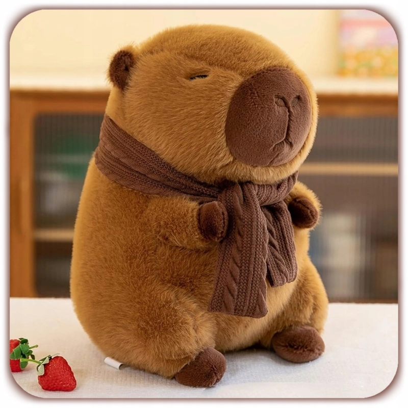 KAPIBARA MASKOTKA PLUSZAK 35 CM ZESTAW DUŻA CAPYBARA + KOCYK PREZENT DZIECI