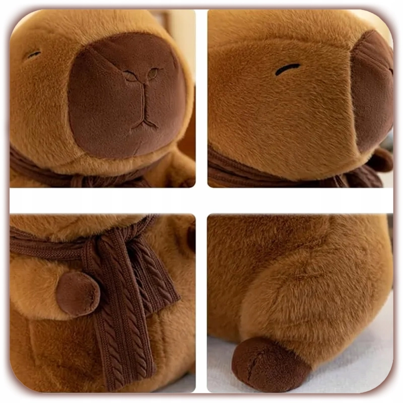 KAPIBARA MASKOTKA PLUSZAK 35 CM ZESTAW DUŻA CAPYBARA + KOCYK PREZENT DZIECI