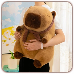 KAPIBARA MASKOTKA PLUSZAK 35 CM ZESTAW DUŻA CAPYBARA + KOCYK PREZENT DZIECI